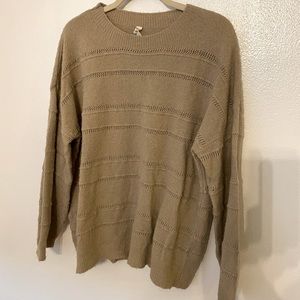 Tan knit sweater